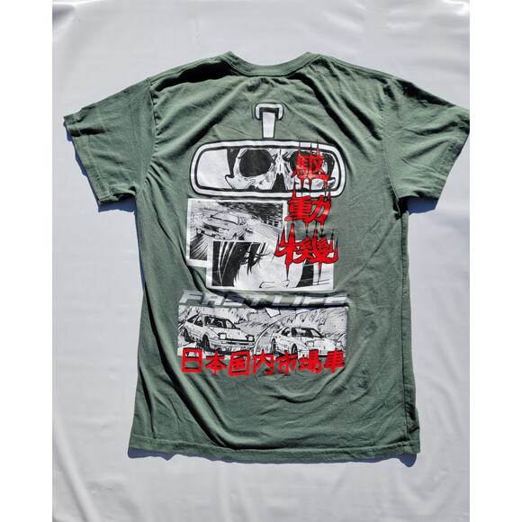 Initial D Shirt Takumi Tshirt Bunta T-Shirt Ryosuke Car Drift Racing Anime Tee - Picture 2 of 5